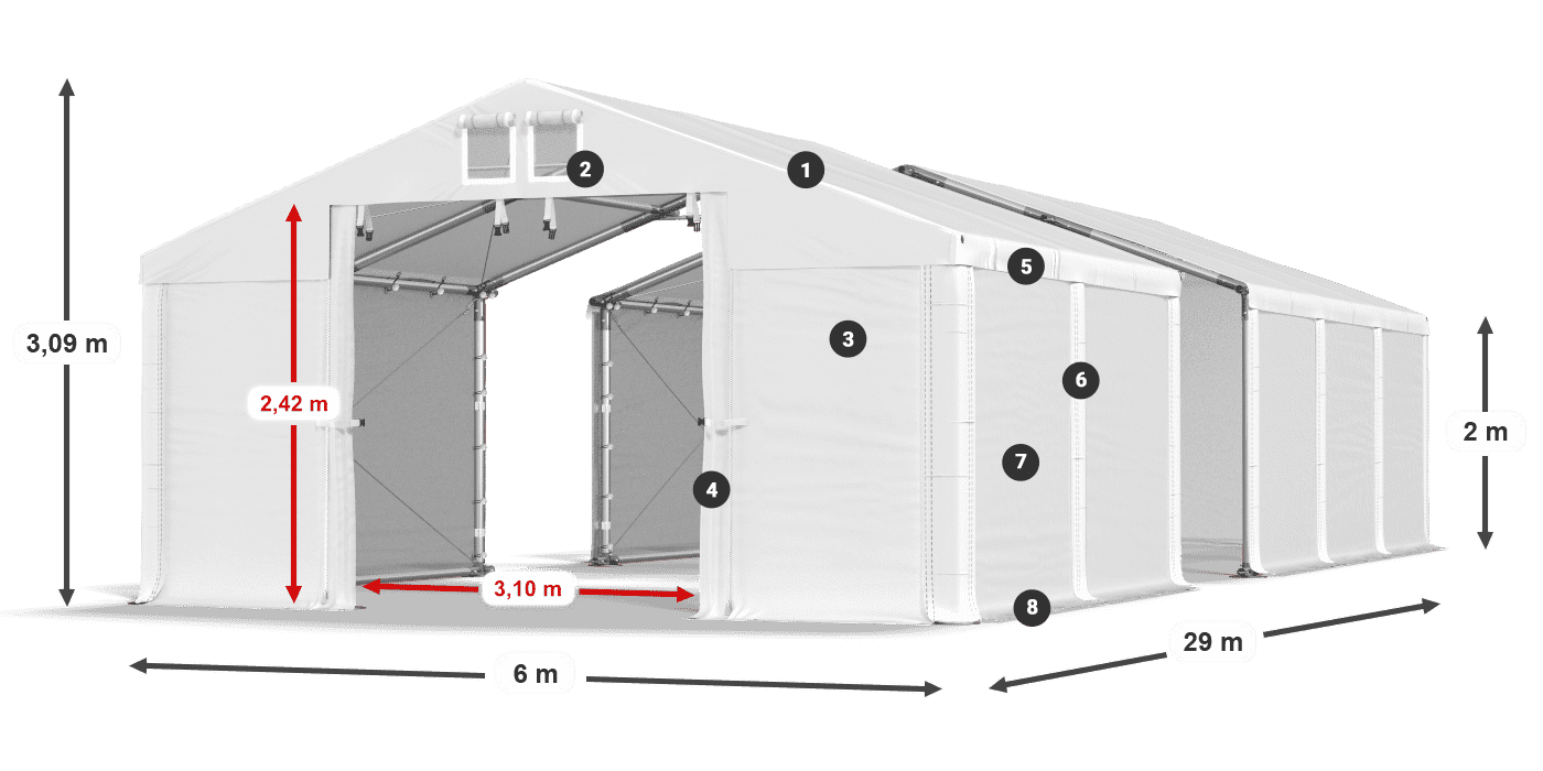 MFR 620 PVC leggenda 2m