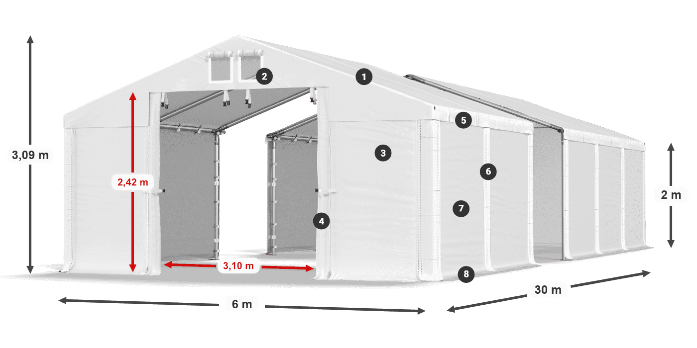 MFR 620 PVC leggenda 2m