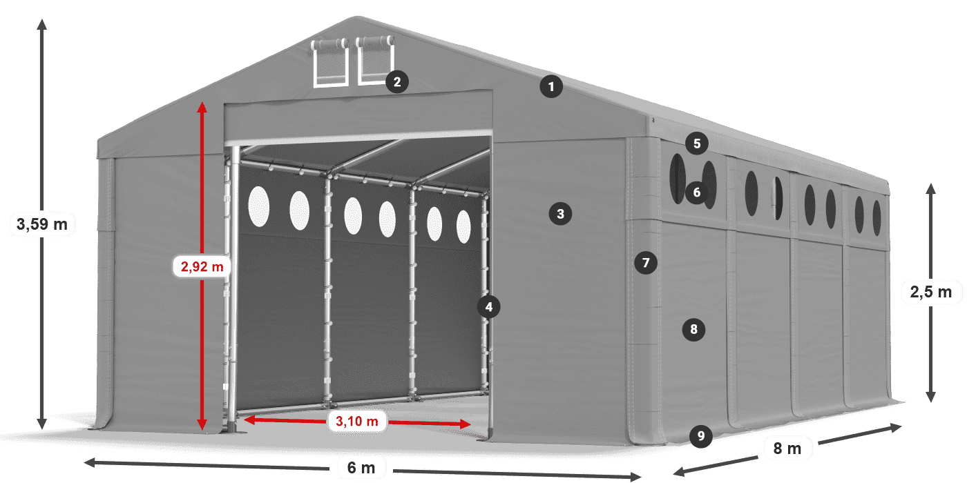 MMSO 580 PVC leggenda 2.5m