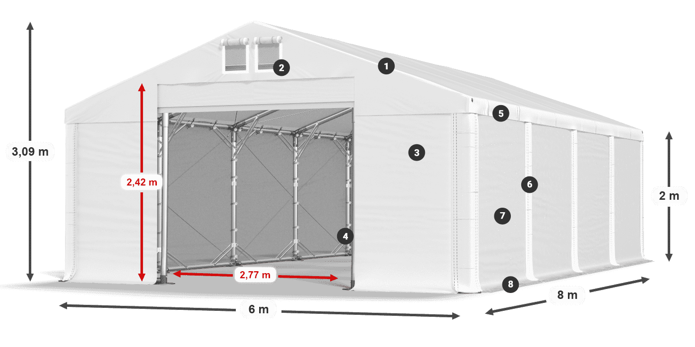 MFR 620 PVC leggenda 2m