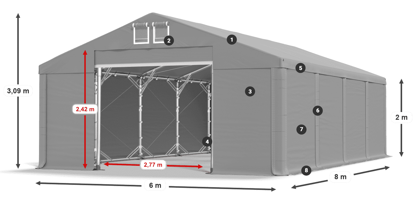 MFR 620 PVC leggenda 2m