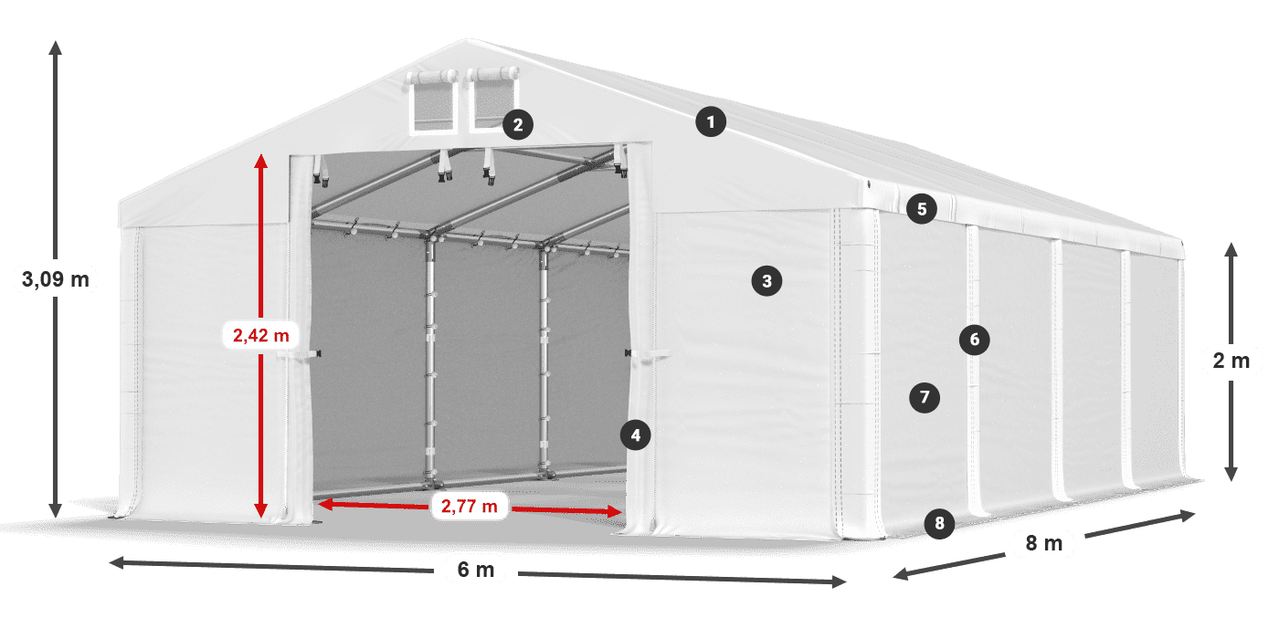 MFR 620 PVC leggenda 2m