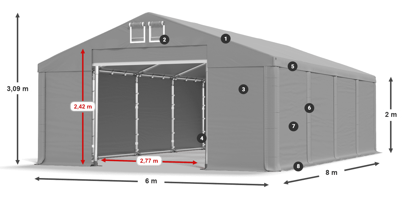 MFR 620 PVC leggenda 2m