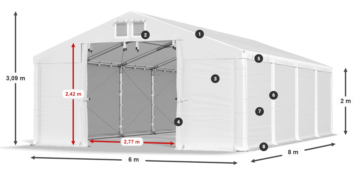 MFR 620 PVC leggenda 2m