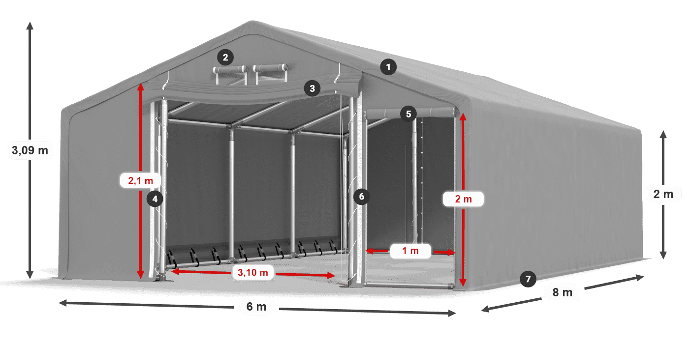SFR 600 PVC leggenda 2m