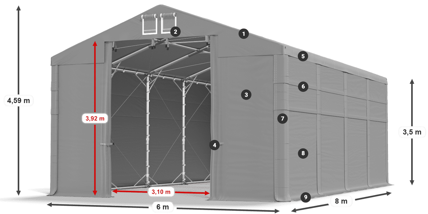 MSD 560 PVC leggenda 3,5m