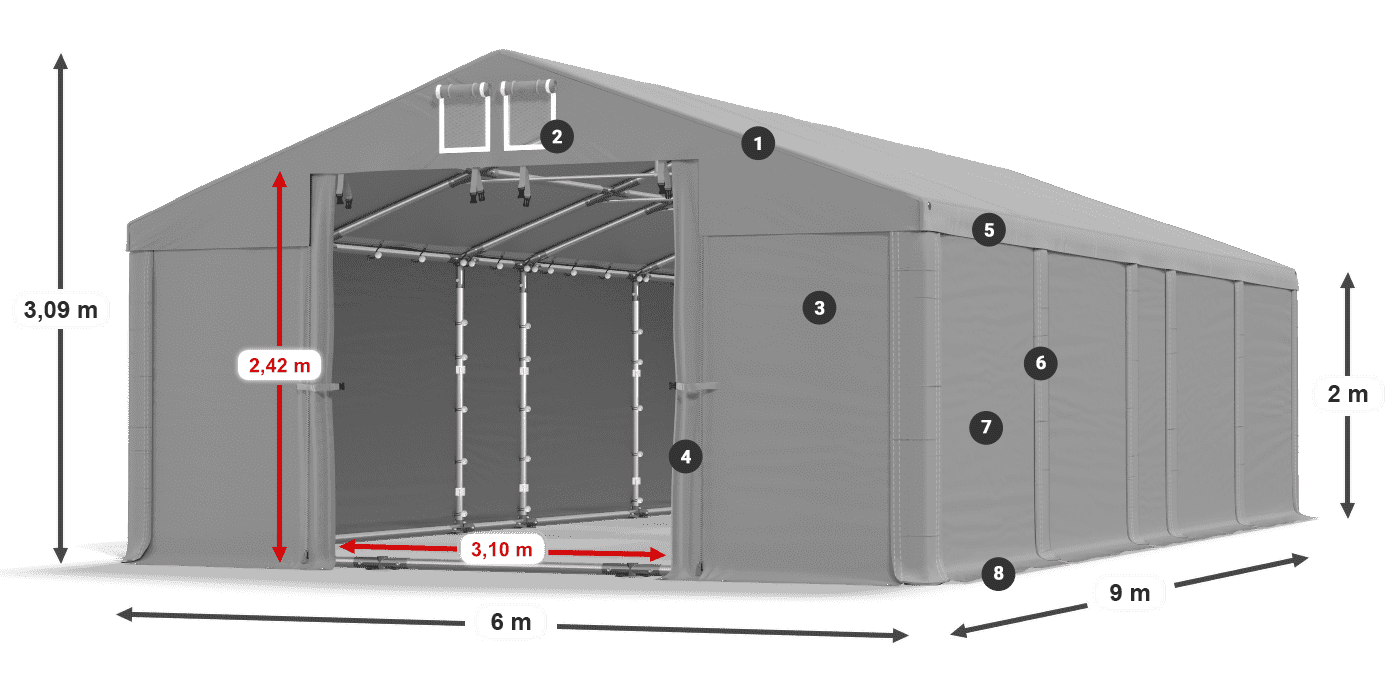 MFR 620 PVC leggenda 2m