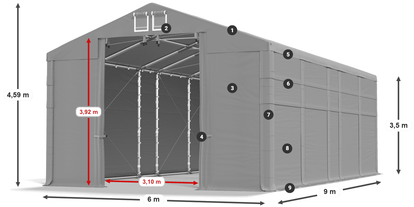 MMS 580 PVC leggenda 3.5m