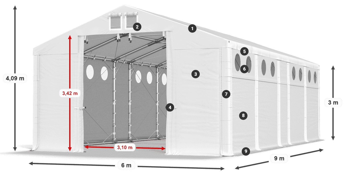 MFRO 620 PVC leggenda 3m