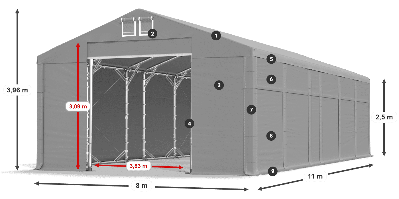 MFR 620 PVC leggenda 2.5m