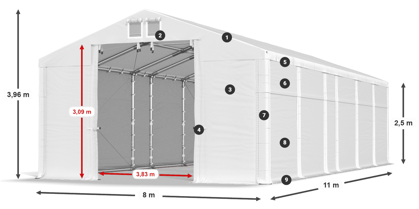 MFR 620 PVC leggenda 2,5m