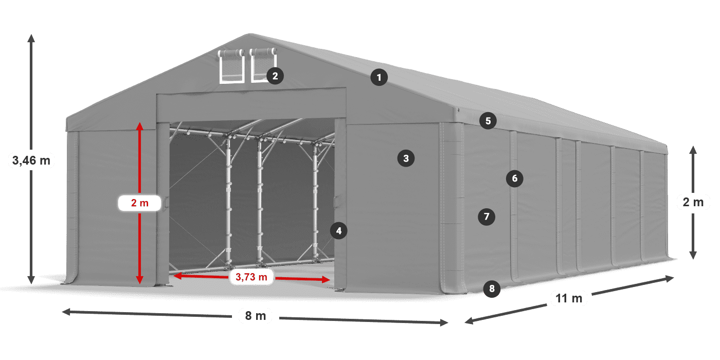MFR 620 PVC leggenda 2m