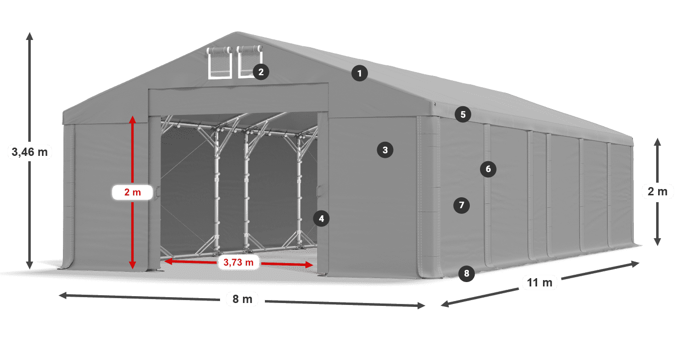 MFR 620 PVC leggenda 2m