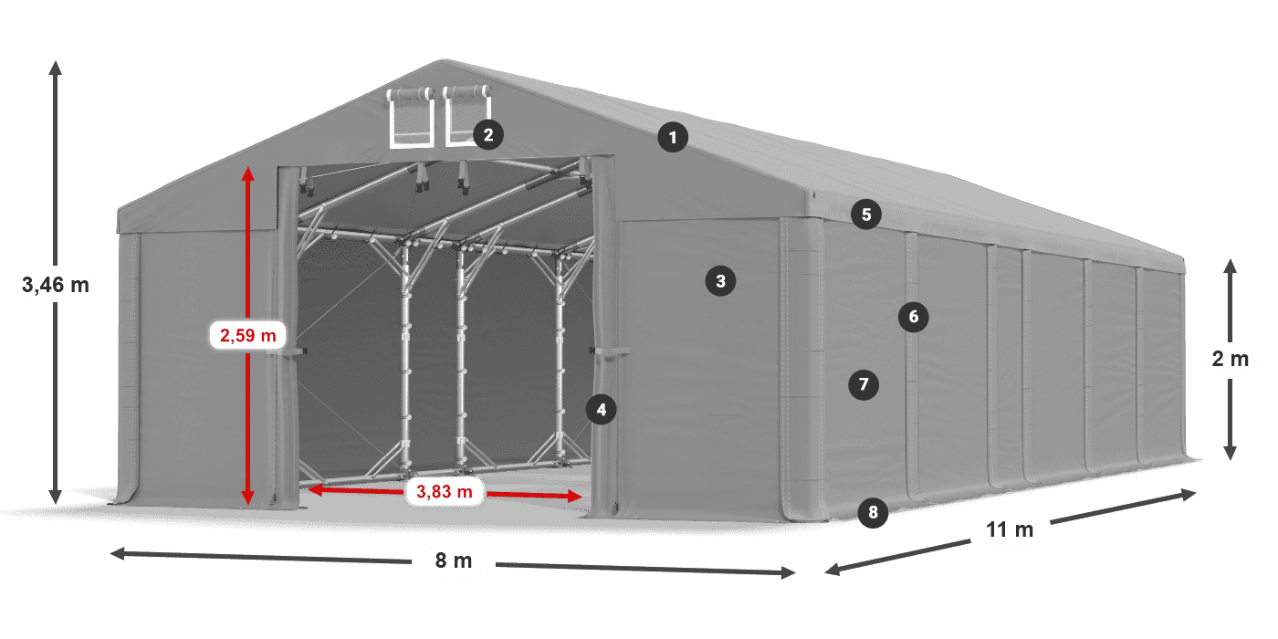 MFR 620 PVC leggenda 2m