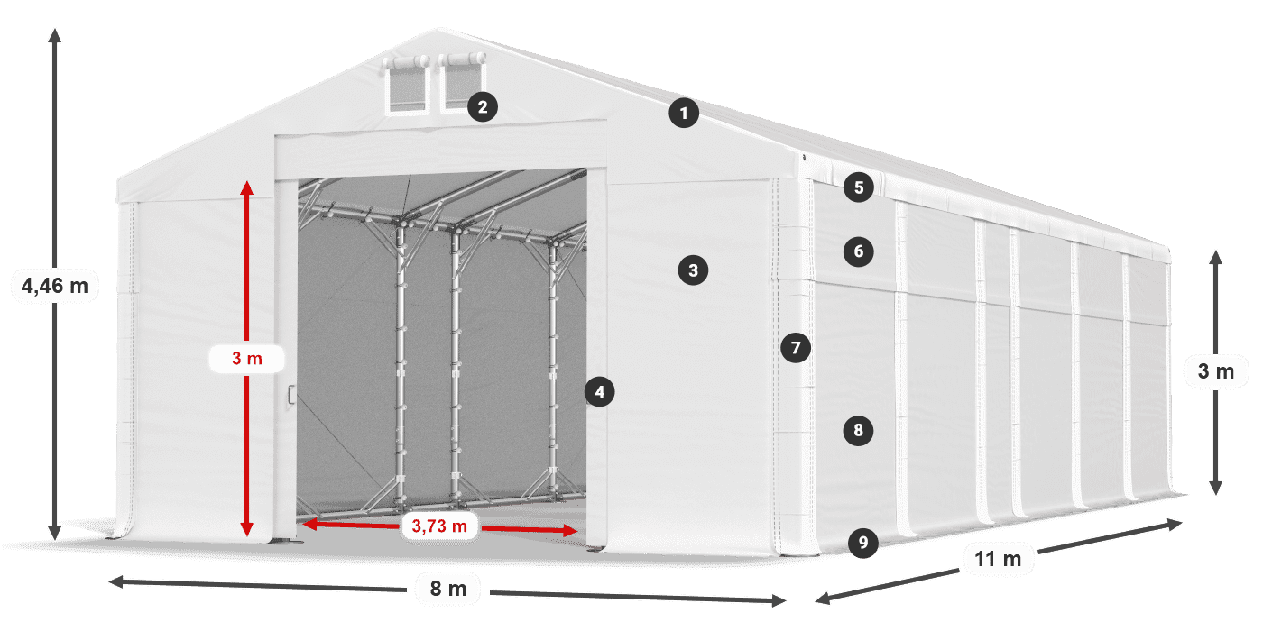 MFR 620 PVC leggenda 3m