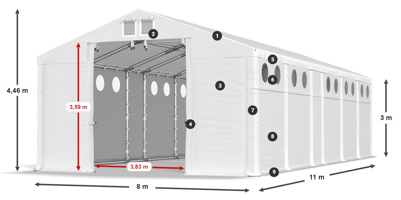 MFRO 620 PVC leggenda 3m