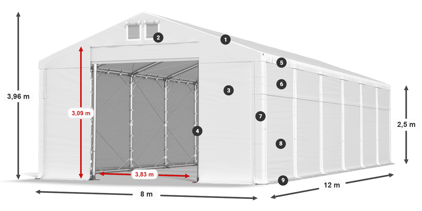 MFR 620 PVC leggenda 2.5m
