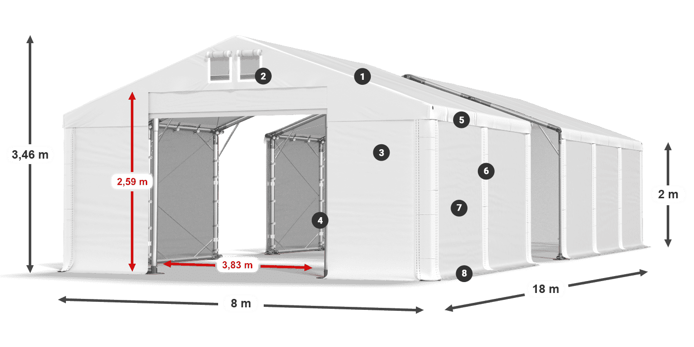 MFR 620 PVC leggenda 2m