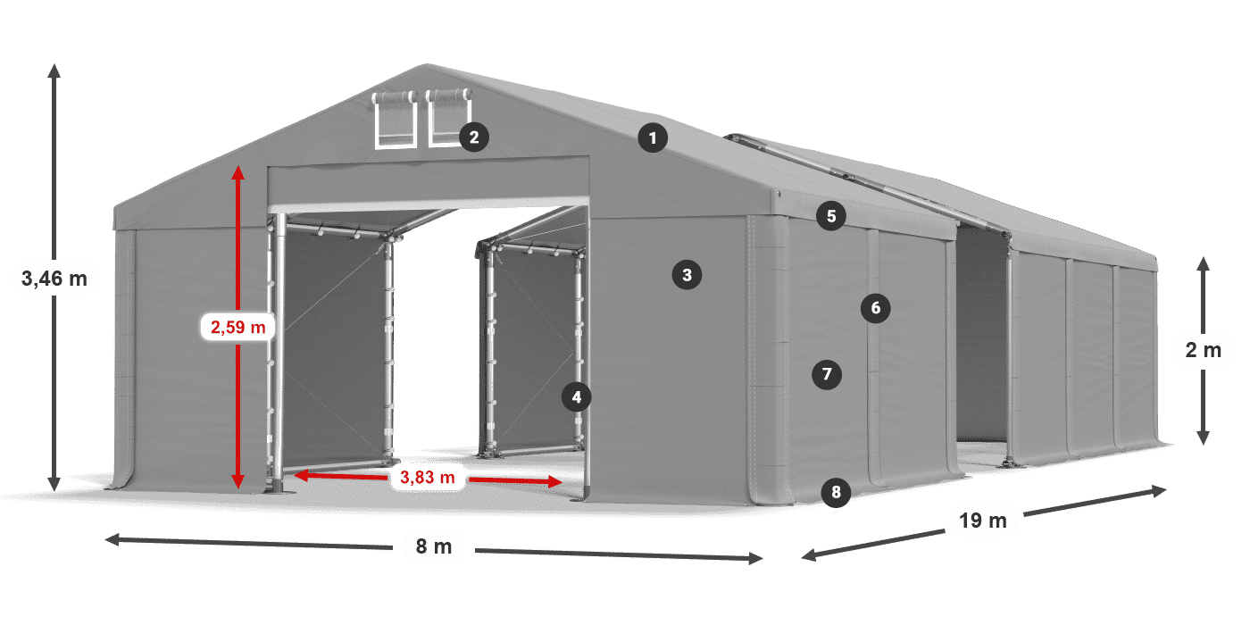 MFR 620 PVC leggenda 2m