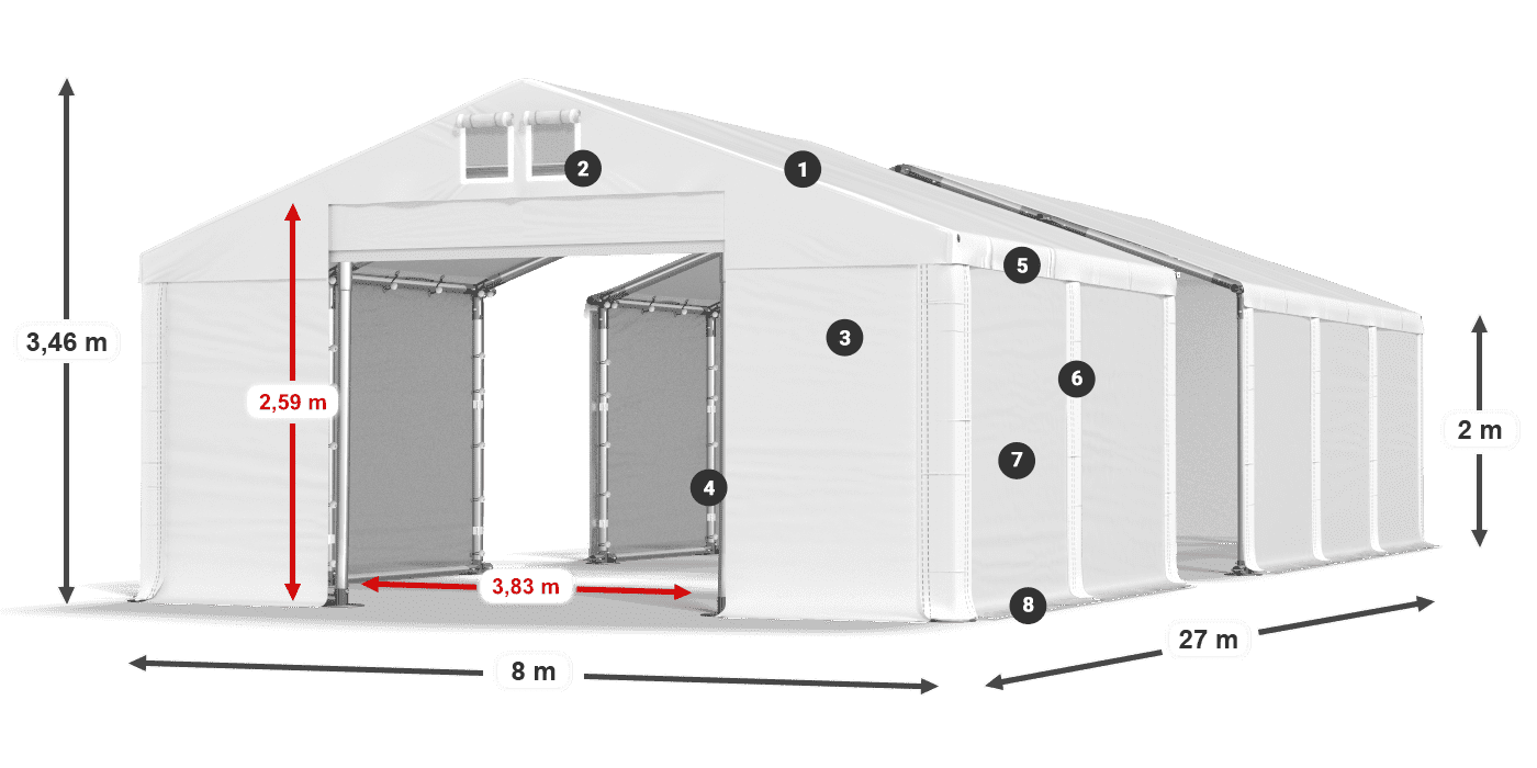 MFR 620 PVC leggenda 2m