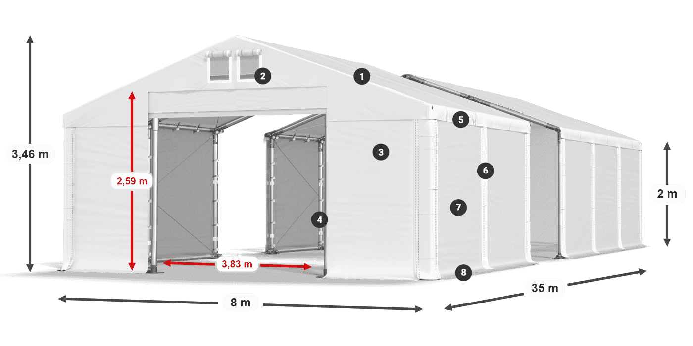 MFR 620 PVC leggenda 2m