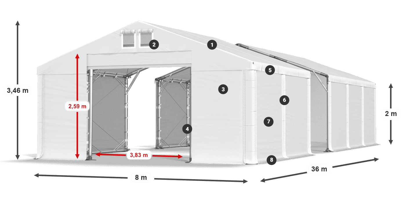 MFR 620 PVC leggenda 2m