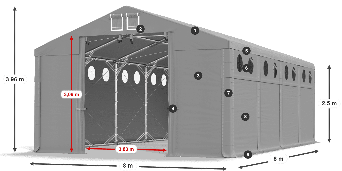 MMSO 580 PVC leggenda 2.5m
