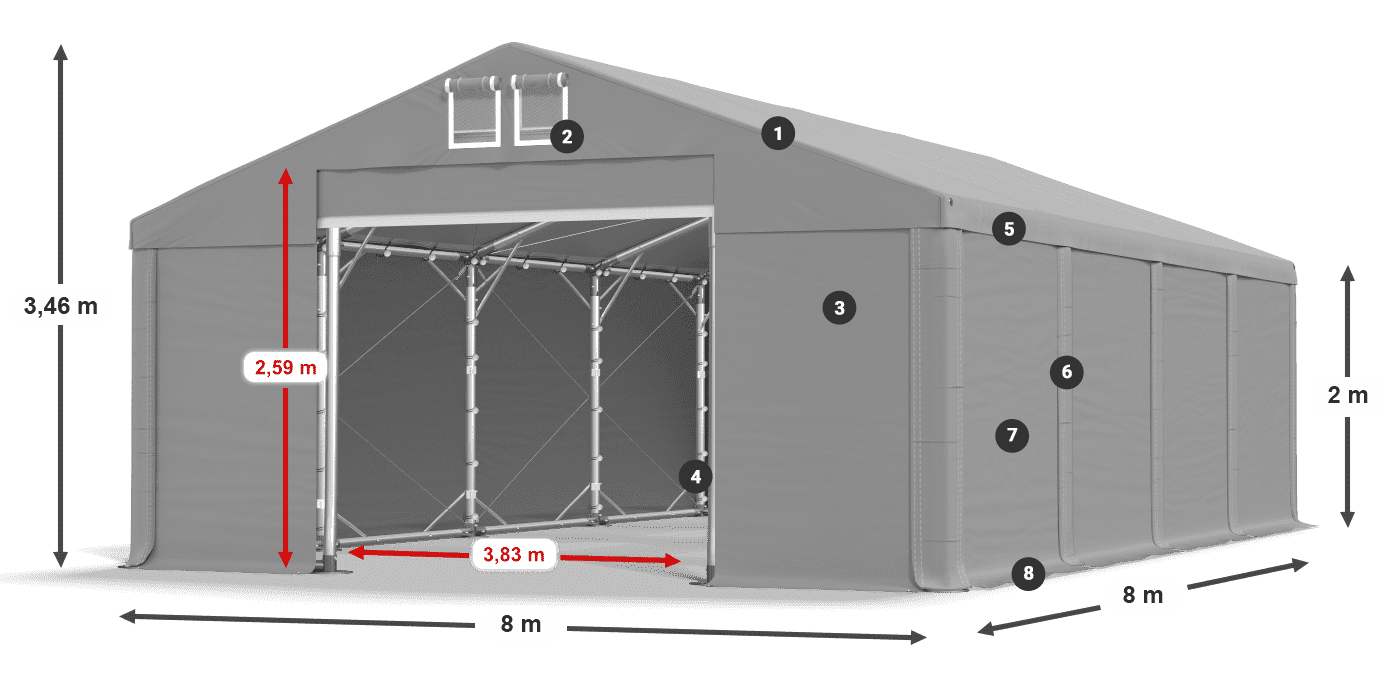 MFR 620 PVC leggenda 2m