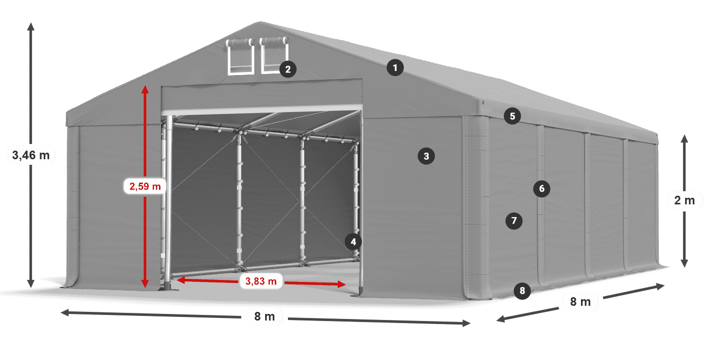 MFR 620 PVC leggenda 2m