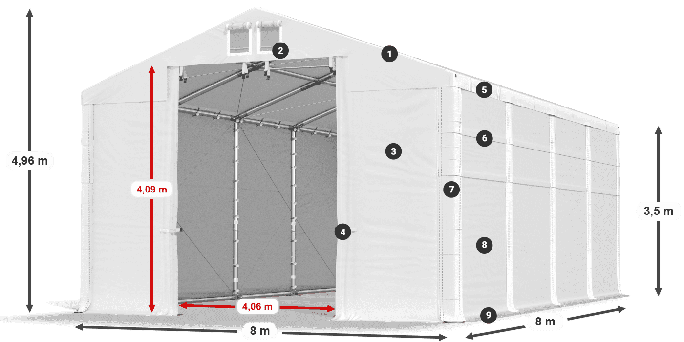 MFR 620 PVC leggenda 3,5m
