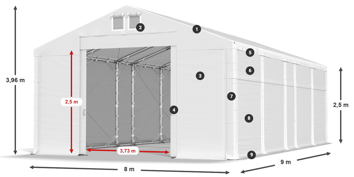 MFR 620 PVC leggenda 2.5m