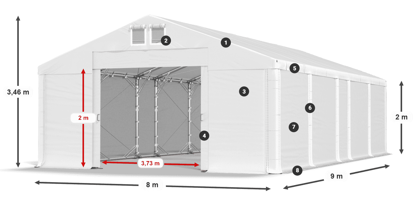 MFR 620 PVC leggenda 2m