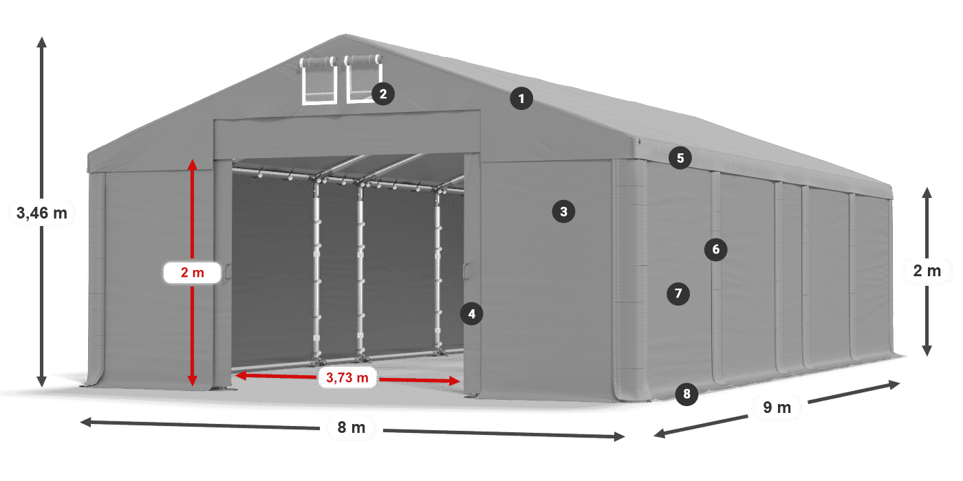 MFR 620 PVC leggenda 2m