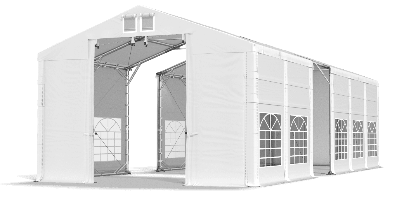 Ingresso tenda aperto