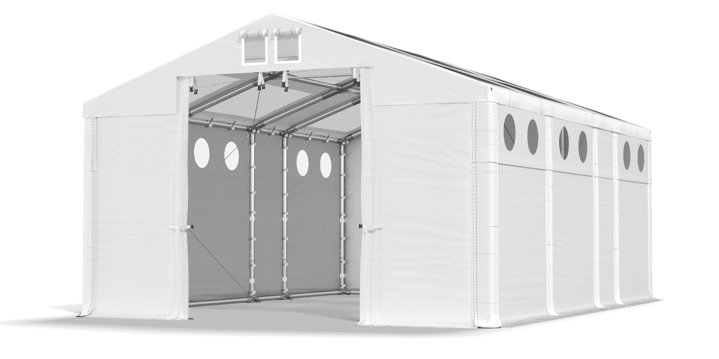 Ingresso tenda aperto