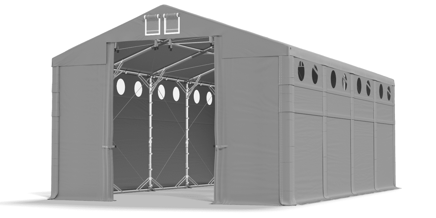 Ingresso tenda aperto