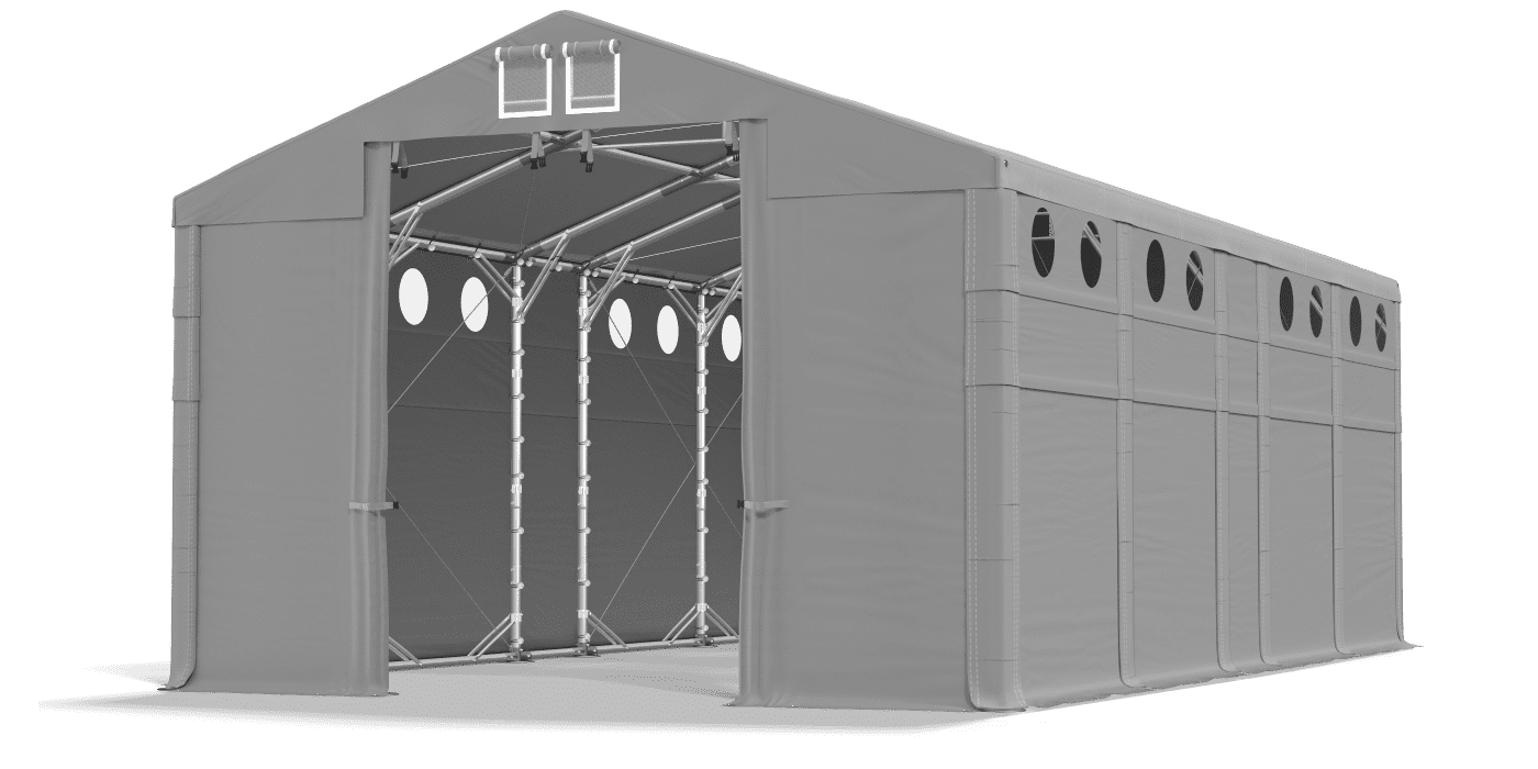 Ingresso tenda aperto