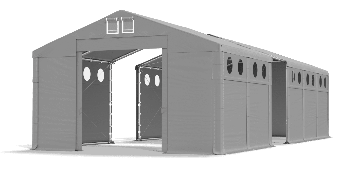 Ingresso tenda aperto