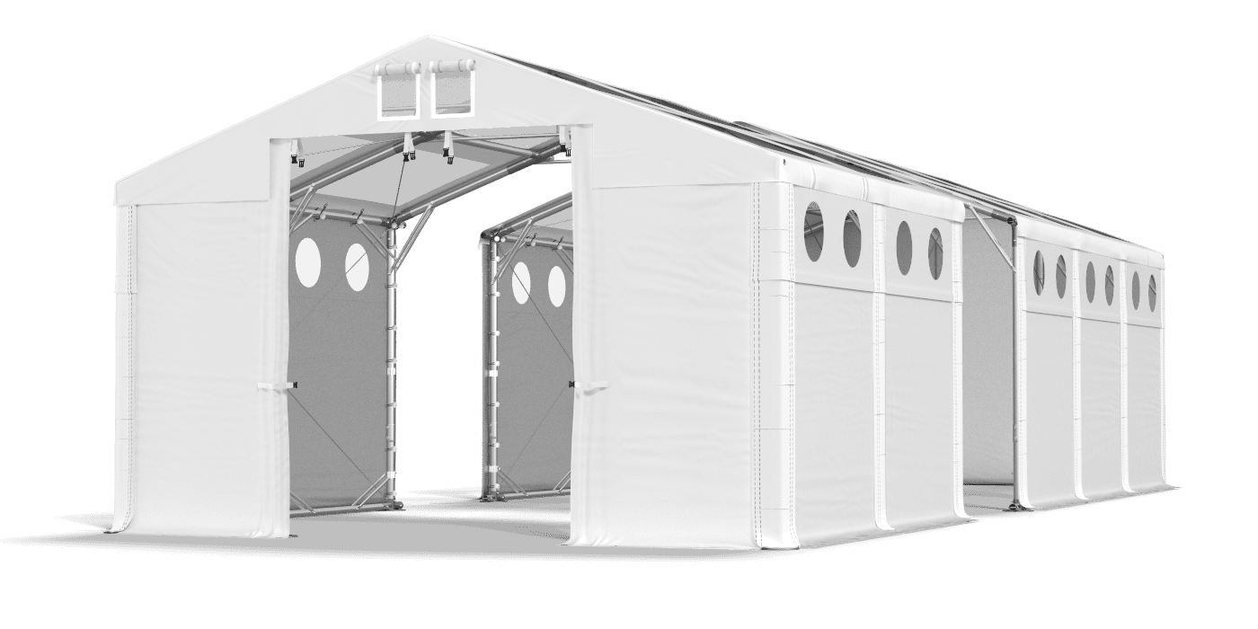 Ingresso tenda aperto