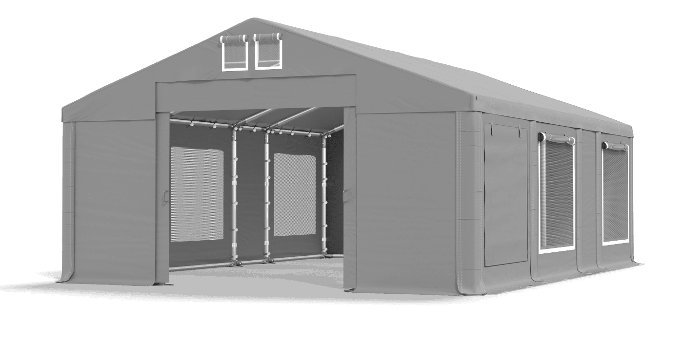 Ingresso tenda aperto