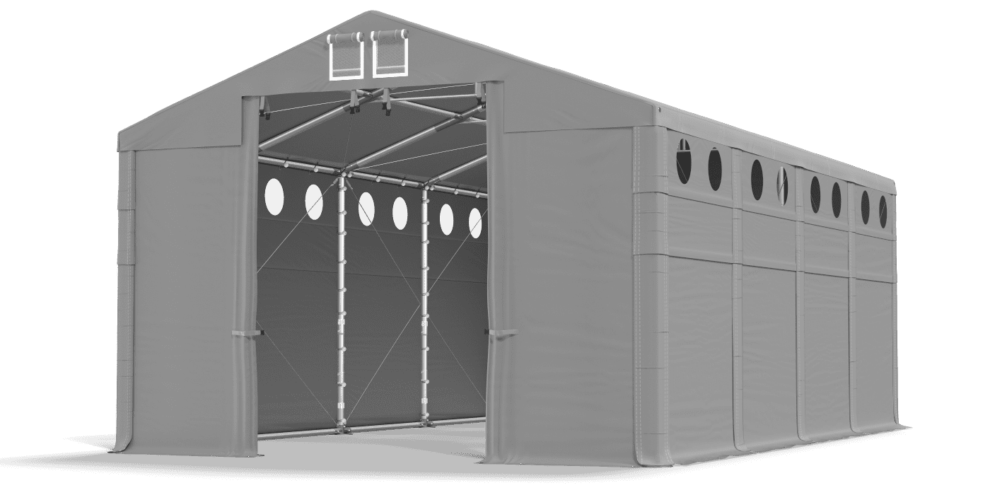 Ingresso tenda aperto