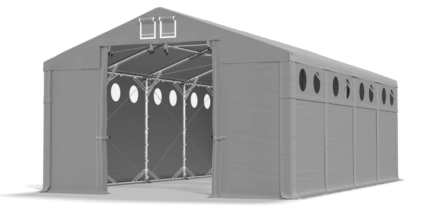 Ingresso tenda aperto
