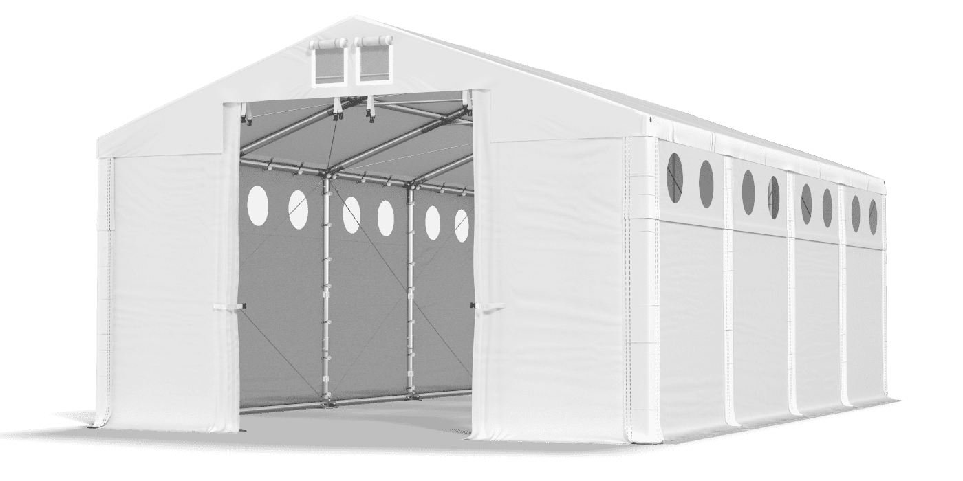 Ingresso tenda aperto