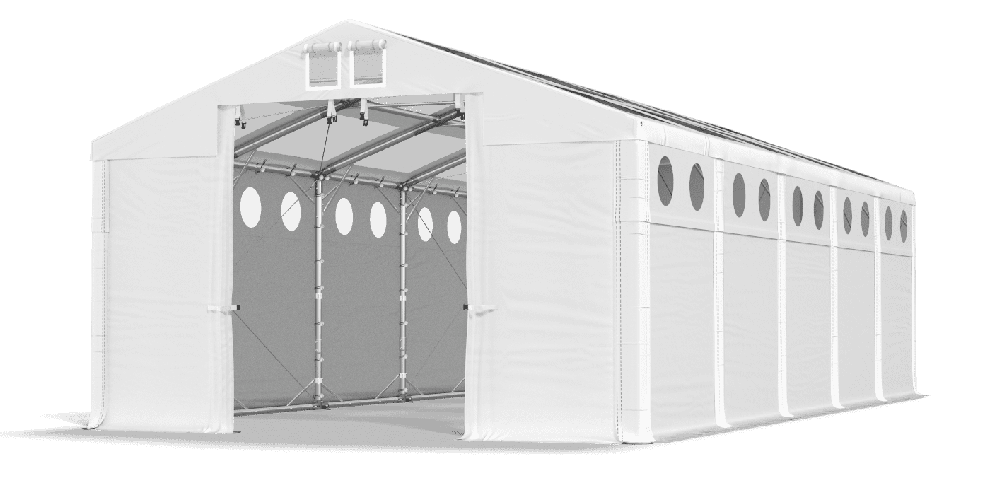 Ingresso tenda aperto