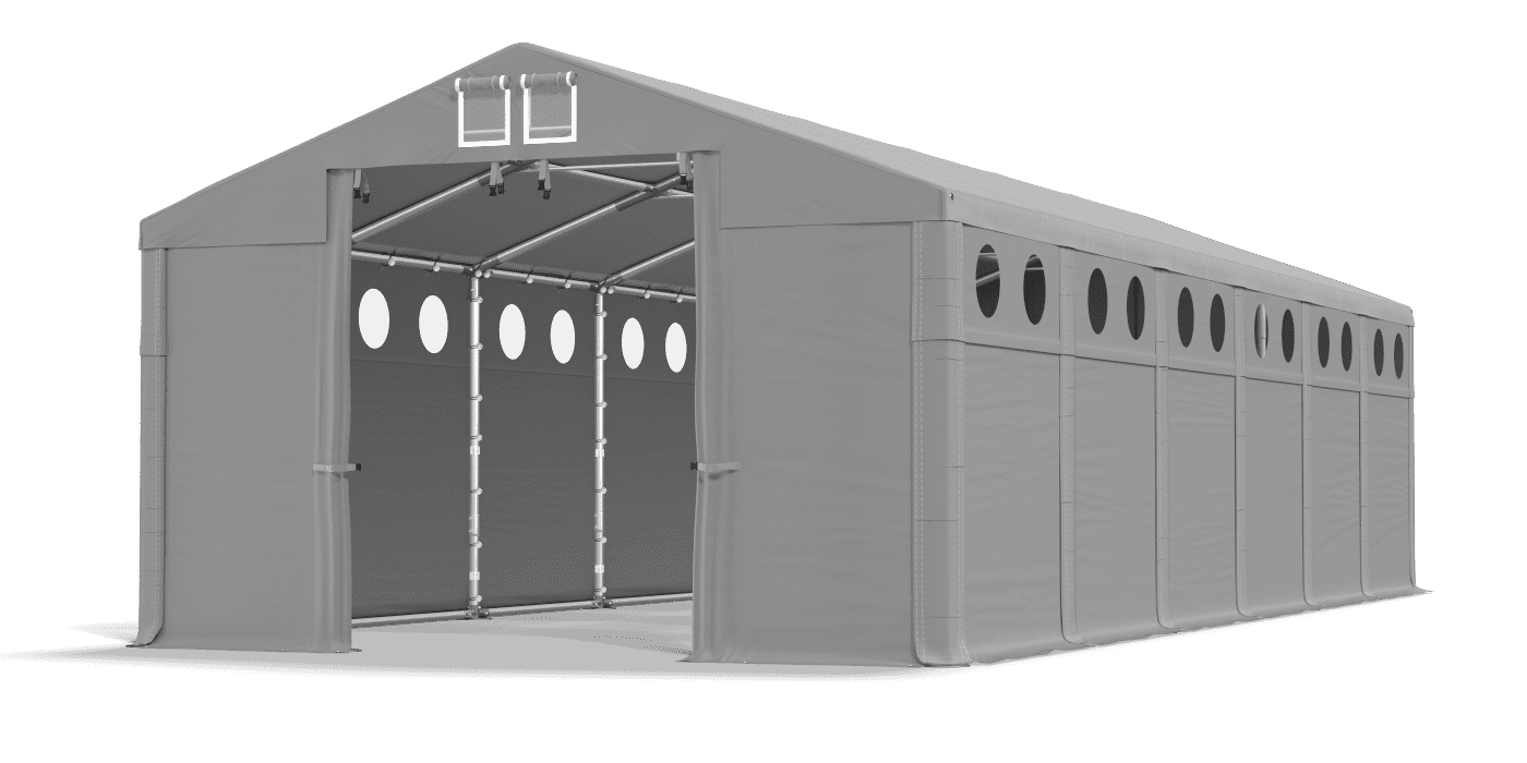 Ingresso tenda aperto