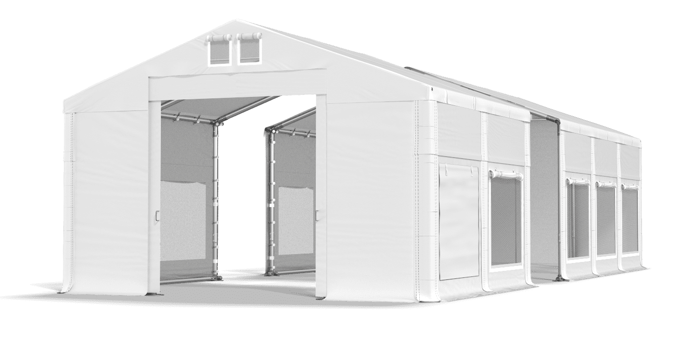 Ingresso tenda aperto
