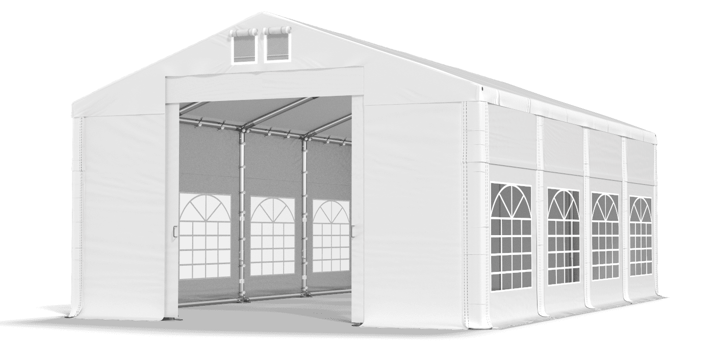 Ingresso tenda aperto