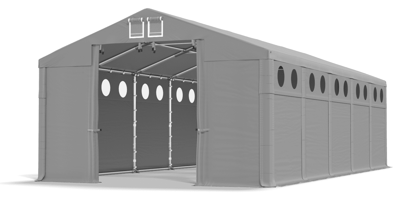 Ingresso tenda aperto