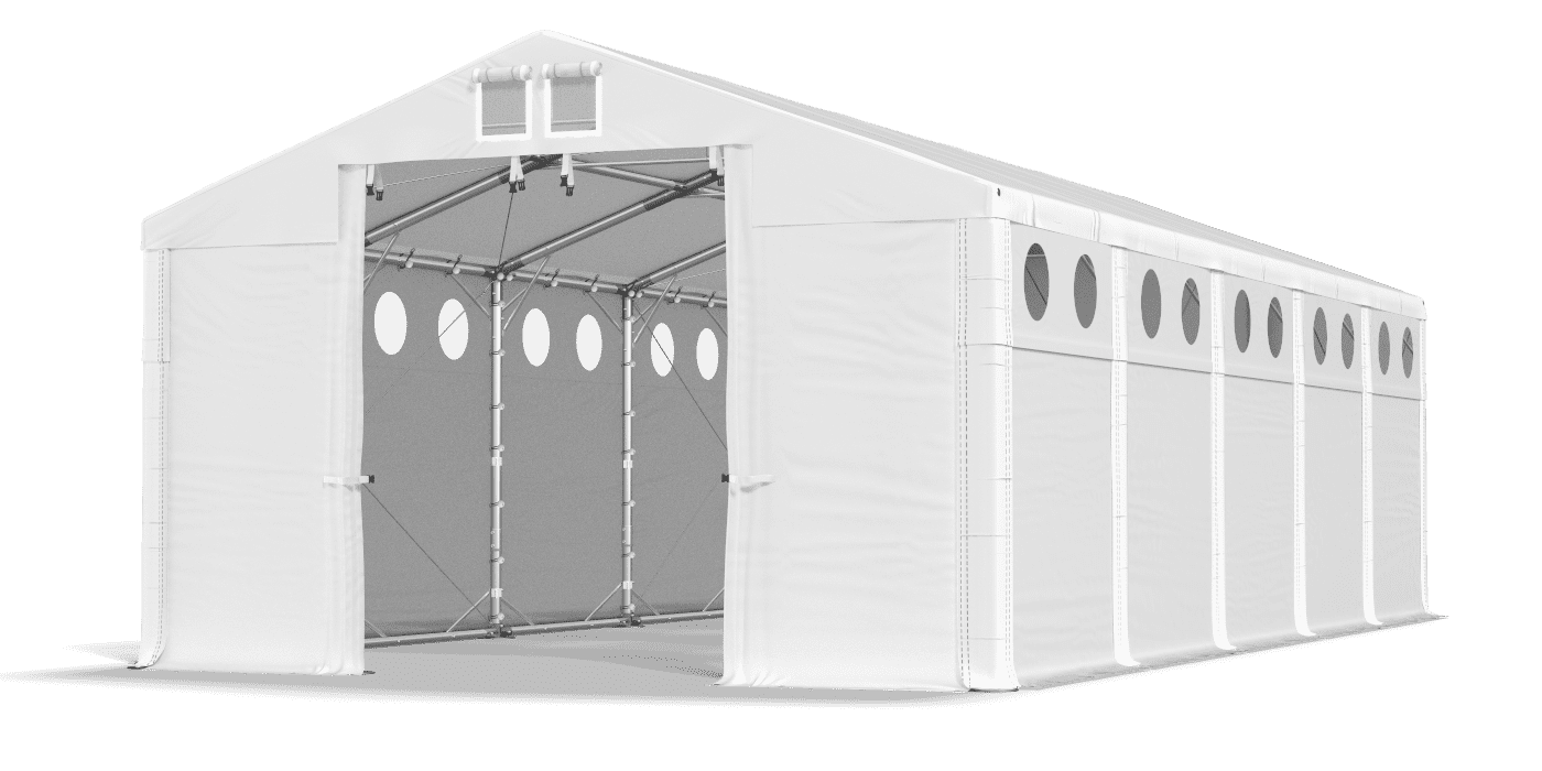 Ingresso tenda aperto