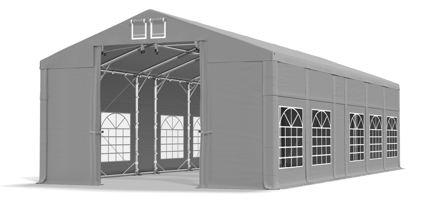 Ingresso tenda aperto